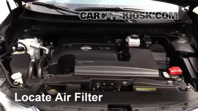 2015 Nissan Murano Platinum 3.5L V6 Filtre à air (moteur) Changement